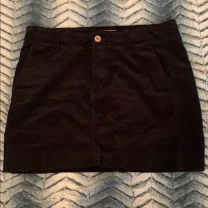 Black Uniqlo corduroy skirt.
